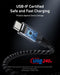 Anker A81D5H11  USB-C to USB-C Cable 3ft, 240W, Braided