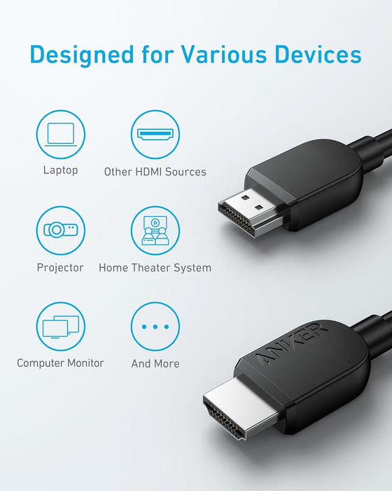Anker A8742H11  6ft HDMI 2.1 Cable - 8K@60HZ