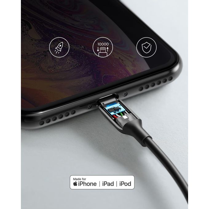 Anker A8812H11 Powerline III Lighting Cable 3ft Charger