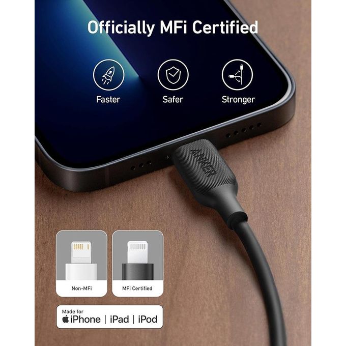 Anker A8813H11 Powerline III USB-A Cable With Lighting Connector 6ft 