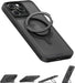 Anker Magnetic Phone Case for iPhone 15 Pro Max Case, Anti-Slip and Drop-Proof Protective Cover with 360° Ring Stand, iPhone Case Compatible with MagSafe, Exclusively Designed for iPhone 15 Pro Max