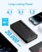 Anker Portable Charger, 20,000mAh Power Bank, Battery Pack with 1 USB-A and 1 USB-C Ports, 15W Max Charging for iPhone 16/15/14/13/12 Series, Samsung Galaxy, and More (Black)