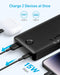 Anker Portable Charger, 20,000mAh Power Bank, Battery Pack with 1 USB-A and 1 USB-C Ports, 15W Max Charging for iPhone 16/15/14/13/12 Series, Samsung Galaxy, and More (Black)