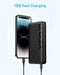 Anker Portable Charger, 20,000mAh Power Bank, Battery Pack with 1 USB-A and 1 USB-C Ports, 15W Max Charging for iPhone 16/15/14/13/12 Series, Samsung Galaxy, and More (Black)