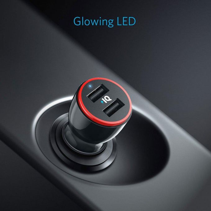Anker PowerDrive 2 24W 2-Port Car Charger Black - A2310H11