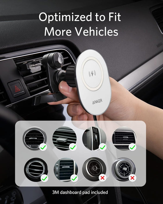 Anker Powerwave Magnetic Charging Car Mount Black+White A2931HW1