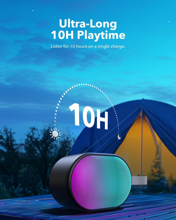 Anker Soundcore Pyro Mini A31A0011 Portable Bluetooth Speaker IPX4 Waterproof Outdoor Speaker, Bluetooth 5.3,6W output power that delivers high-quality sound, Black