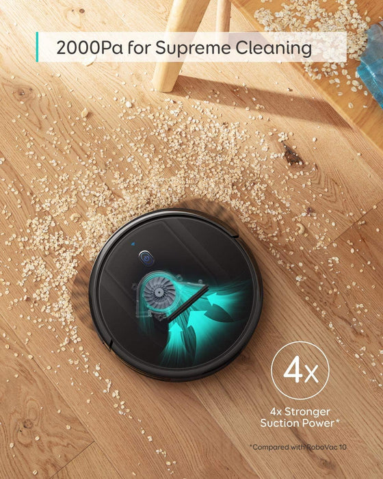 Anker T2150K11 eufy,RoboVac G10 Hybrid, Robotic Vacuum Cleaner, Dynamic Navigation, 2-in-1 Sweep and mop, Wi-Fi, Super-Slim, 2000Pa Strong Suction, Quiet, Self-Charging, for Hard Floors Only