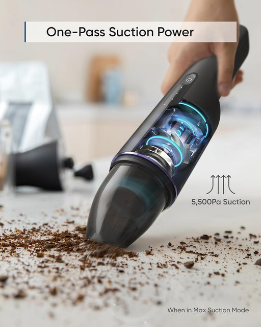 Anker T2520K31 eufy HomeVac H11,Cordless Handheld Vacuum Cleaner,Ultra-Lightweight,5500Pa Suction Power,USB Charging, for Home Cleanin