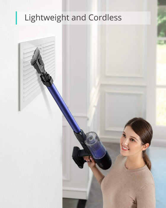 Anker eufy T2501G23, HomeVac S11 Go, Cordless Stick Vacuum Cleaner, Lightweight, Cordless, 120AW Suction Power, Detachable Battery, Cleans Carpet to Hard Floor