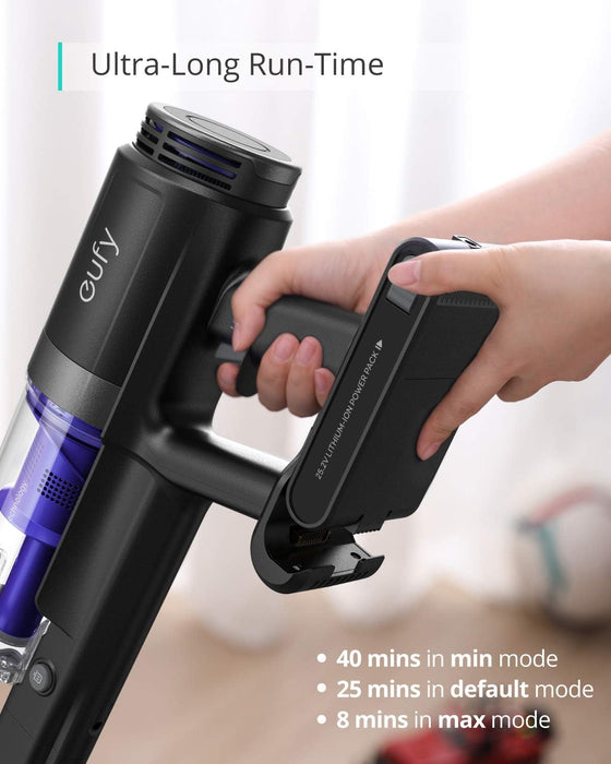 Anker eufy T2501G23, HomeVac S11 Go, Cordless Stick Vacuum Cleaner, Lightweight, Cordless, 120AW Suction Power, Detachable Battery, Cleans Carpet to Hard Floor