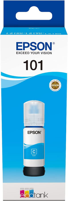  Epson 101 EcoTank Cyan Ink Bottle 70.0 ml - C13T03V24A