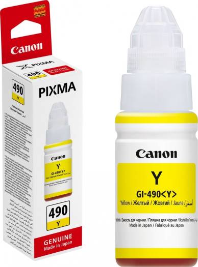 Canon GI-490 Yellow Ink Bottle(70ml) - 0666C001AA