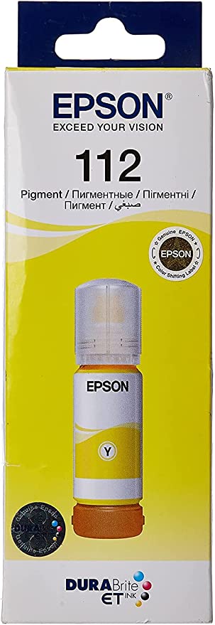 Epson 112 EcoTank Pigment Yellow Ink Bottle 70.0 ml - C13T06C44A