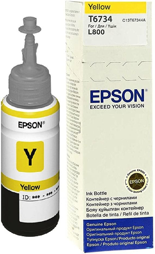 Epson T6734 EcoTank Yellow Ink Bottle 70.0 ml - C13T67344A