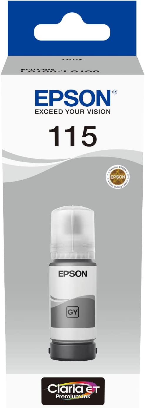 Epson 115 EcoTank Grey ink bottle 70.0 ml - C13T07D54A