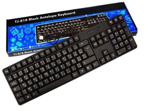 TJ-818 Black Antelope Wired Keyboard