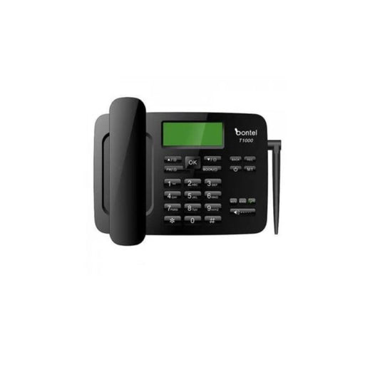 Bontel T1000 Wireless Landline Desktop Phone - 3000mAH Battery, LCD Display, Adjustable Volume, High Capacity Phonebook