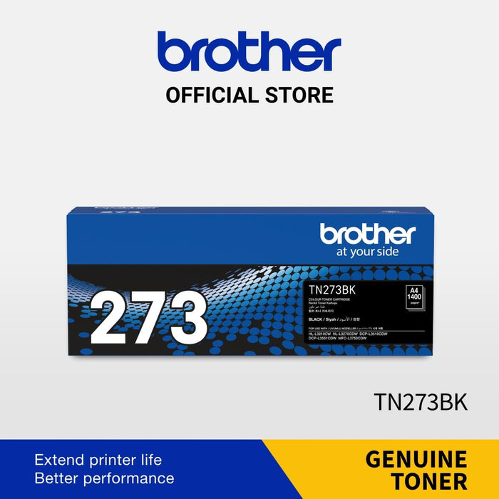  Brother Genuine TN273BK Standard Yield Black Ink Printer Toner Cartridge