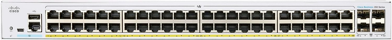 Cisco Business CBS350-48P-4G 48 Port Gigabit PoE Managed Network Switch