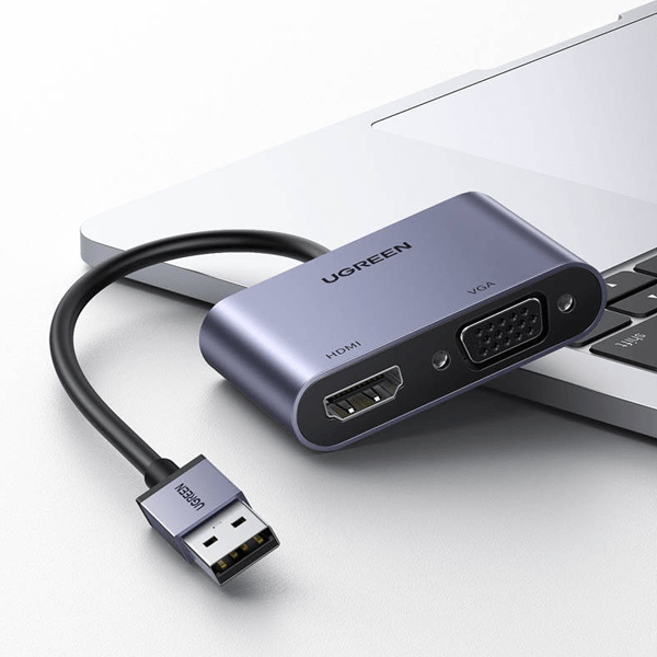 UGREEN USB-A 3.0 to HDMI + VGA Converter - CM449