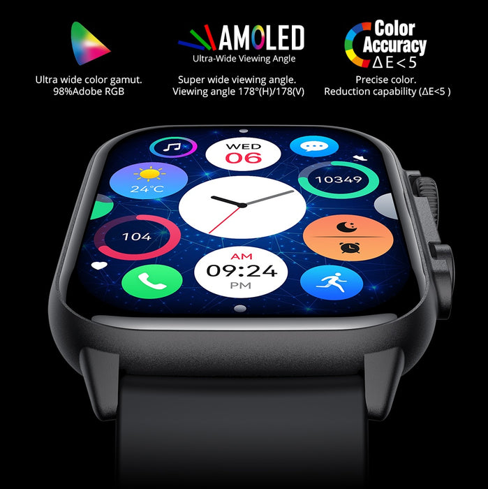 COLMI C81 Smartwatch 2.0″ AMOLED Screen Bluetooth Calling 100+ Sport Mode Smart Watch