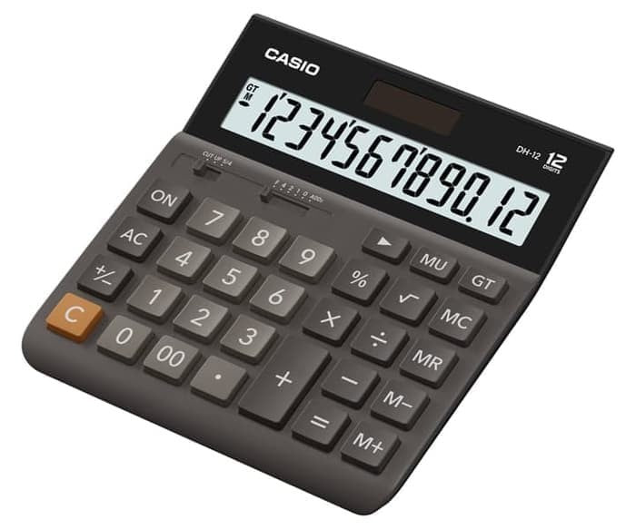 Casio DH-12 Desktop Practical Calculator - 12 digits, Extra Large Display