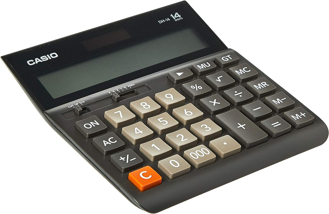 Casio DH-14-BK Wide H Series Office Practical Calculator