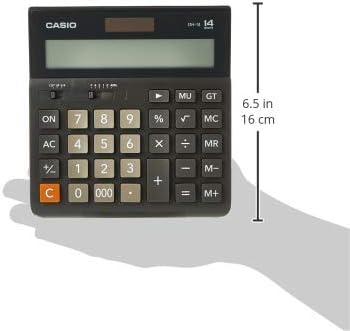 Casio DH-14-BK Wide H Series Office Practical Calculator