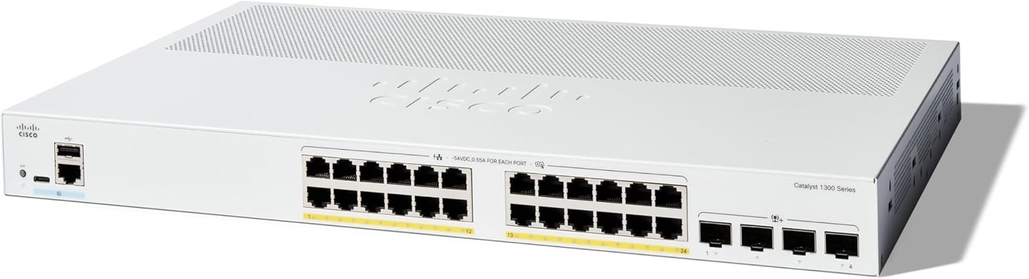    Cisco Catalyst 1300-24P-4G Managed Switch