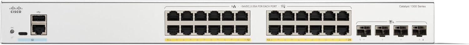    Cisco Catalyst 1300-24P-4G Managed Switch