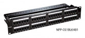 D-LINK NPP-C61BLK481 48 Port CAT6 UTP Fully Loaded Patch Panel