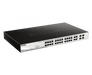 D-Link 26-port 10/100/1000Base-T Long Range 250m PoE+ Smart managed Switch with 24 PoE ports + 2 SFP ports, 250W PoE Power budget - DGS-F1210-26PS-E