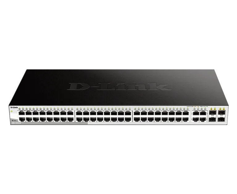 D-Link DGS-1210-52MP 48-Port Gigabit PoE Smart Managed Switch – 370W Power Budget