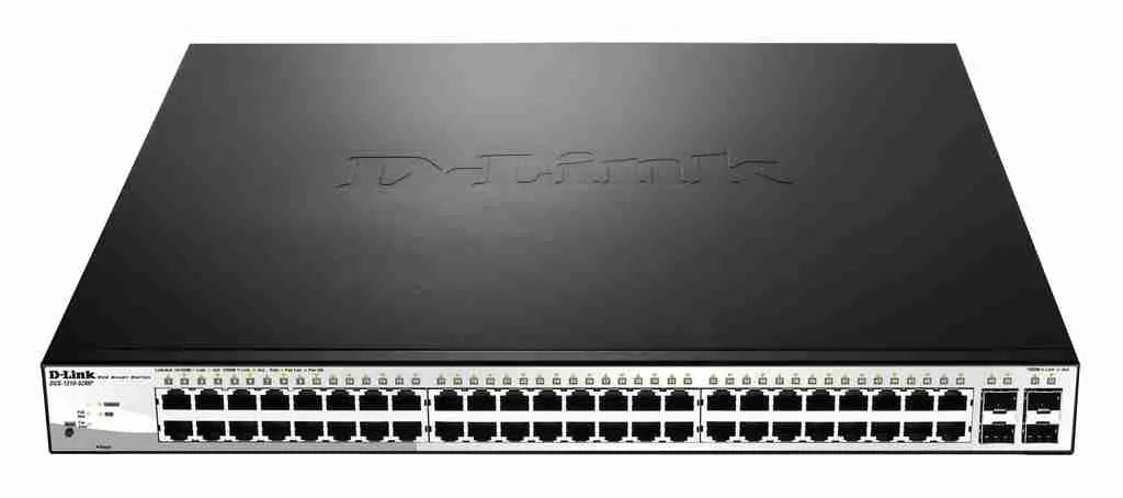 D-Link DGS-1210-52MP 48-Port Gigabit PoE Smart Managed Switch – 370W Power Budget