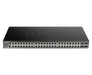 D-Link DGS-1250-52XMP-6KV 48-Port Gigabit Smart Managed PoE+ Switch with 4 10G SFP+Ports 