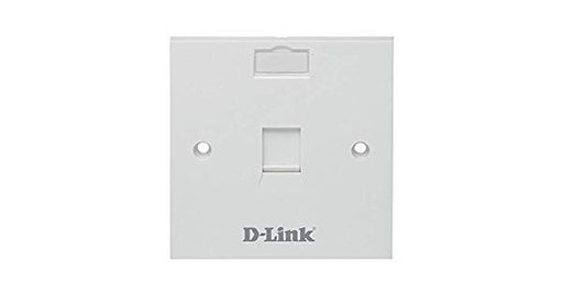 D-Link NFP-0WHI11 Single Faceplate Accepts One Keystone Jack with Shutter & ID Plate 86*86 mm White Square