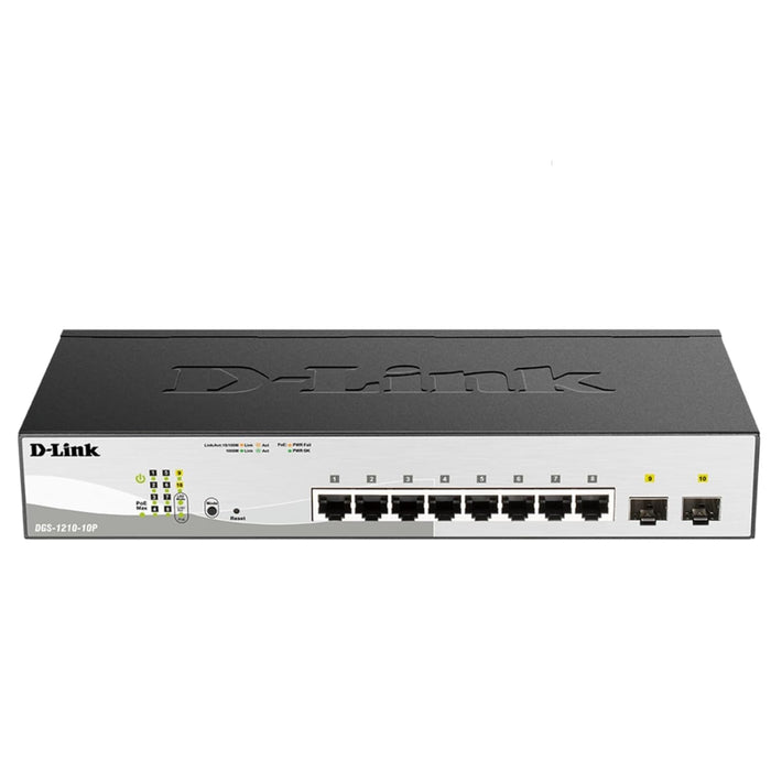 D-Link POE Switch 8 Switch - DGS-1210-10P