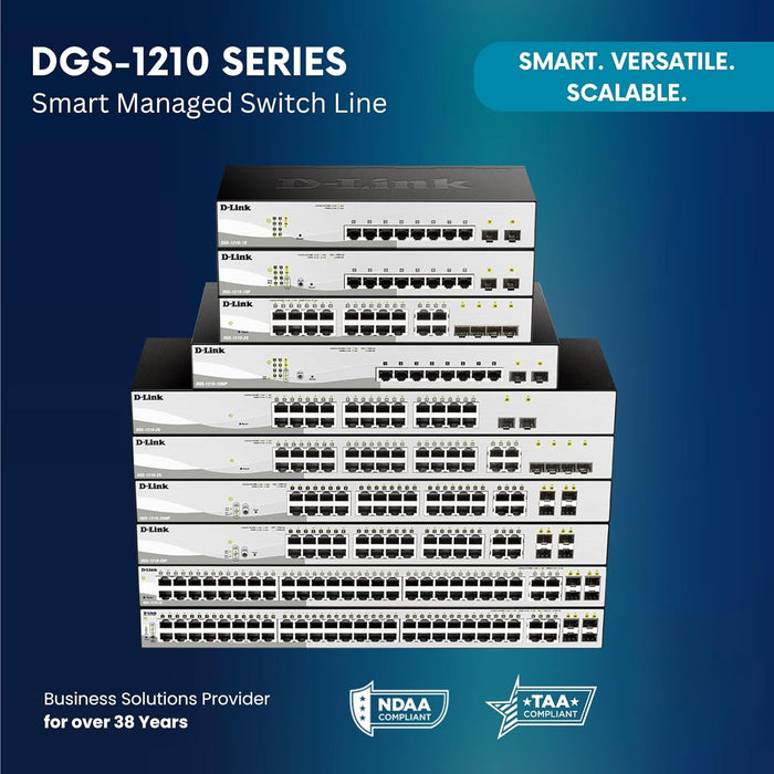 D-Link POE Switch 8 Switch - DGS-1210-10P