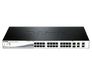 D-Link 24-Port 10/100Base-T PoE Smart Switch with 2 * 1000BaseT Copper port & 2 Combo SFP/ Gigabit copper port, Auto voice VLAN, Time based PoE, 15.4/30W support, 193W PoE power budget - DES-1210-28P