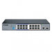 D-Link 16-port DES-F1016P-E/B Fast Ethernet Unmanaged Long Range 250m PoE+ Surveillance Switch with 16 PoE ports ( 10/100Base) - DES-F1016P-E/B