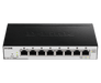 D-Link 8 port 10/100/1000Mbps PoE Easy Smart green switch, 64W power budget (UK power plug) - DGS-1100-08P