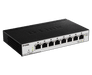 D-Link 8 port 10/100/1000Mbps PoE Easy Smart green switch, 64W power budget (UK power plug) - DGS-1100-08P