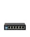 D-Link 250M 6-Port 1000Mbps Switch with 4 PoE Ports and 2 Uplink Ports  - DGS-F1006P-E