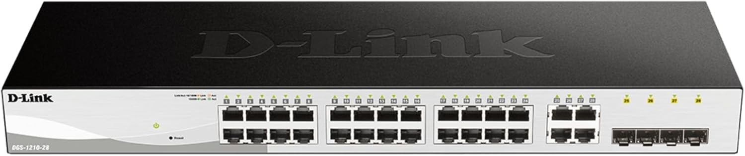 Dlink DGS-1210-28 28-Port Gigabit Smart Managed Switch Non-POE