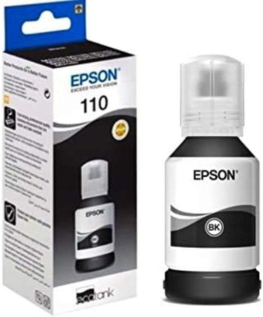 EPSON 110 Eco Tank Pigment black ink bottle – 120ml (C13T03P14A)