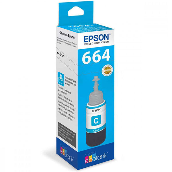 Epson T6642 EcoTank Ink Bottle Cyan(C13T66424A)