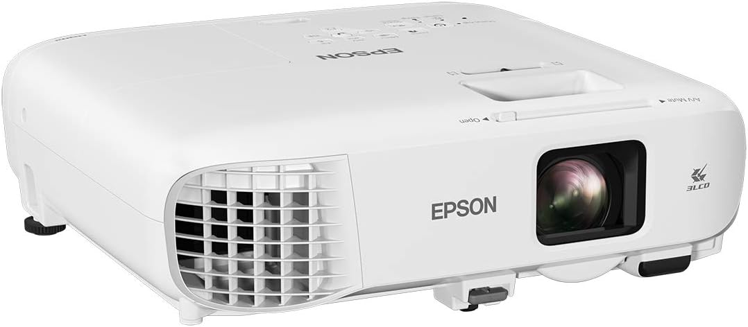 Epson EB X49 3LCD Projector XGA 3600 ANSI lumen HDMI 1080P, White, One Size