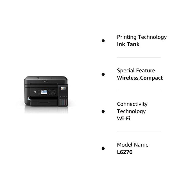 Epson EcoTank L6270 A4 Wi-Fi Duplex All-in-One Ink Tank Printer with ADF