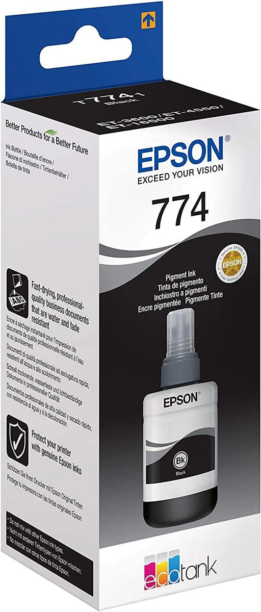 Epson T7741 Pigment Black Ink Bottle 140ml (C13T77414A)